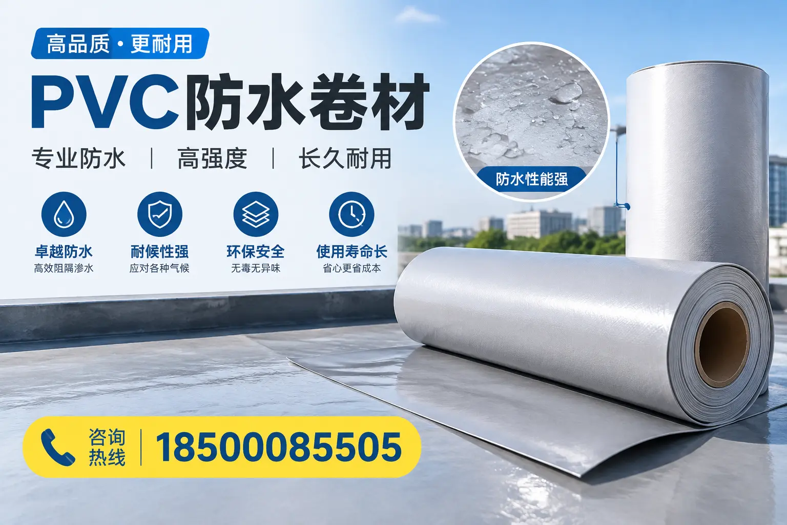 PVC防水卷材的安装方法与注意事项，济南用户必看